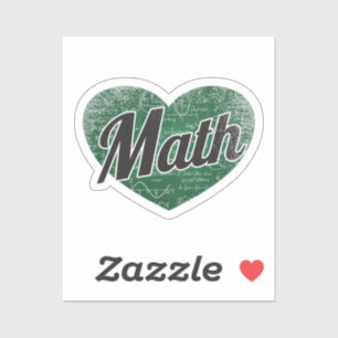 Math Retro Heart Blackboard Love