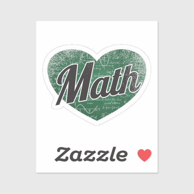 Math Retro Heart Blackboard Love (Sheet)