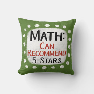 Math Review 5 Stars Throw Pillow
