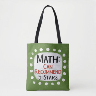 Math Review 5 Stars Tote Bag