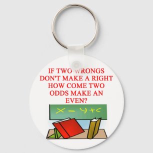 MATH riddle Key Ring