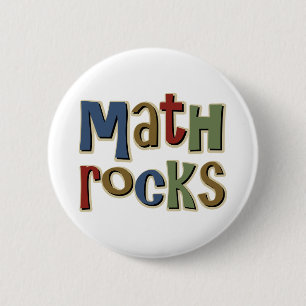 Math Rocks 6 Cm Round Badge