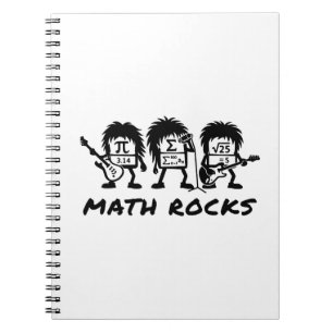 Math Rocks Academic Rock Band Humor Notebook