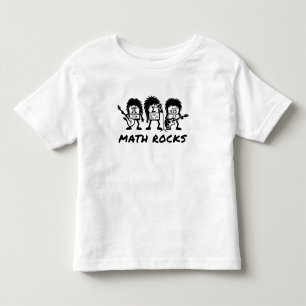 Math Rocks Academic Rock Band Humor Toddler T-Shirt