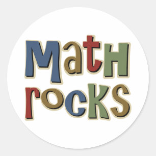 Math Rocks Classic Round Sticker