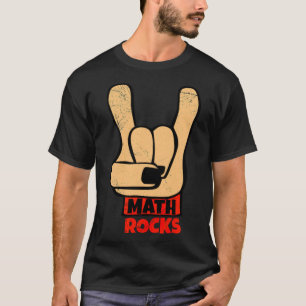 Math Rocks Rock and Roll Funny Math Gift Idea cele T-Shirt