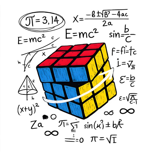 Math Rubik Cube Geometry Formula Nerd Aesthetic T-Shirt (Creator Uploaded)