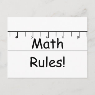 Math Rules! Postcard