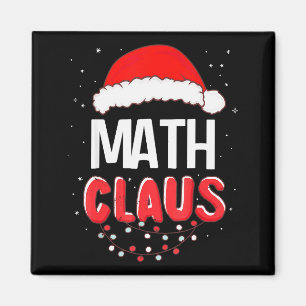 Math Santa Claus Christmas Matching Costume  Magnet