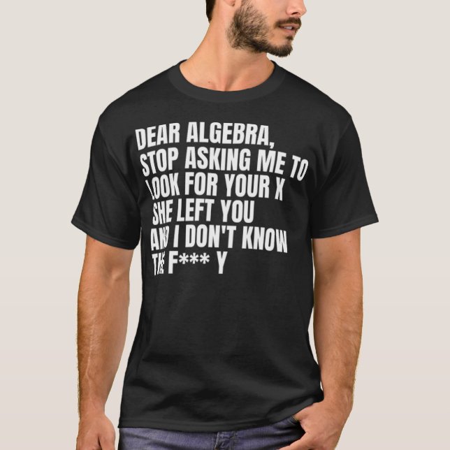 Math School Form Education Lessons Teacher horses  T-Shirt (Front)
