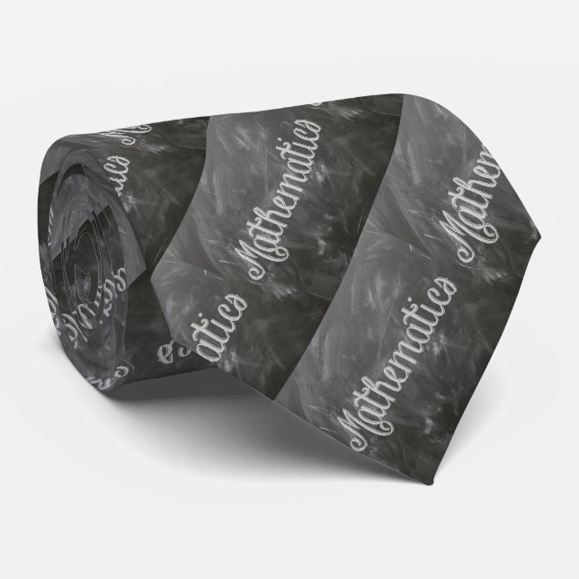 Math School Teacher  Blackboard  Chalk Necktie (Rolled)