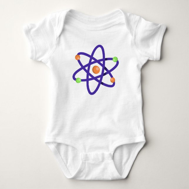 Math & Science Element - Atoms Baby Bodysuit (Front)