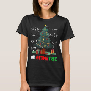 Math Science Teacher Geometree Geometry Christmas T-Shirt