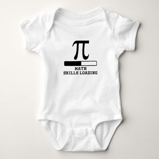 Math Skills Loading Baby Bodysuit (Front)