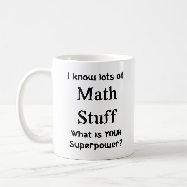 math stuff coffee mug (Left)