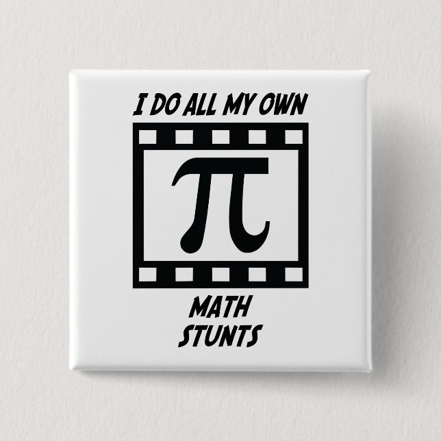 Math Stunts 15 Cm Square Badge (Front)