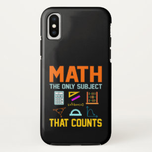 Math Subject Counts Mathematic Maths Teacher Case-Mate iPhone Case