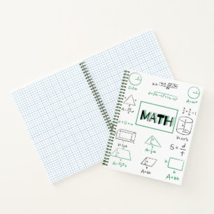Math Subject Graphing Notebook 
