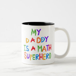 Math Superhero Two-Tone Coffee Mug