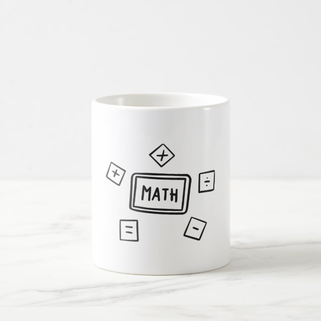 Math symbols for Kids Coffee Mug (Center)