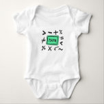 Math symbols for Students and Parents Baby Bodysuit<br><div class="desc">Cool and funny Math design featuring some basic maths symbols. A perfect match for kids,  students and teachers as well as for parents.</div>