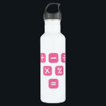 Math Symbols mathematical Signs Maths 710 Ml Water Bottle<br><div class="desc">Cool and funny Math design featuring some basic maths symbols and mathematical signs. A perfect match for kids,  students and teachers as well as for parents.</div>