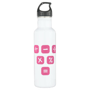 Math Symbols mathematical Signs Maths 710 Ml Water Bottle