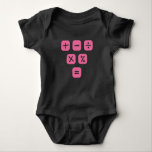 Math Symbols mathematical Signs Maths Baby Bodysuit<br><div class="desc">Cool and funny Math design featuring some basic maths symbols and mathematical signs. A perfect match for kids, students and teachers as well as for parents.</div>