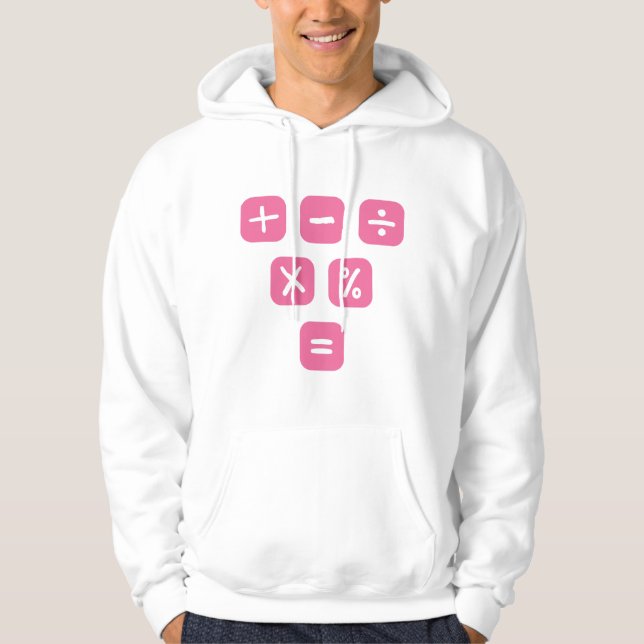 Math Symbols mathematical Signs Maths Hoodie (Front)