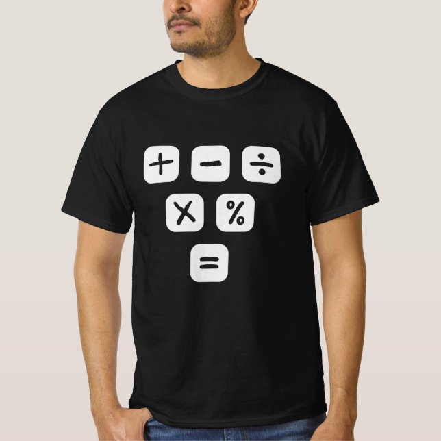 Math Symbols mathematical Signs Maths T-Shirt (Front)