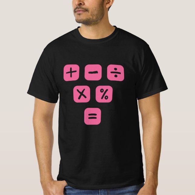 Math Symbols mathematical Signs Maths T-Shirt (Front)