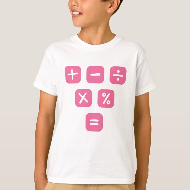 Math Symbols mathematical Signs Maths T-Shirt (Front)