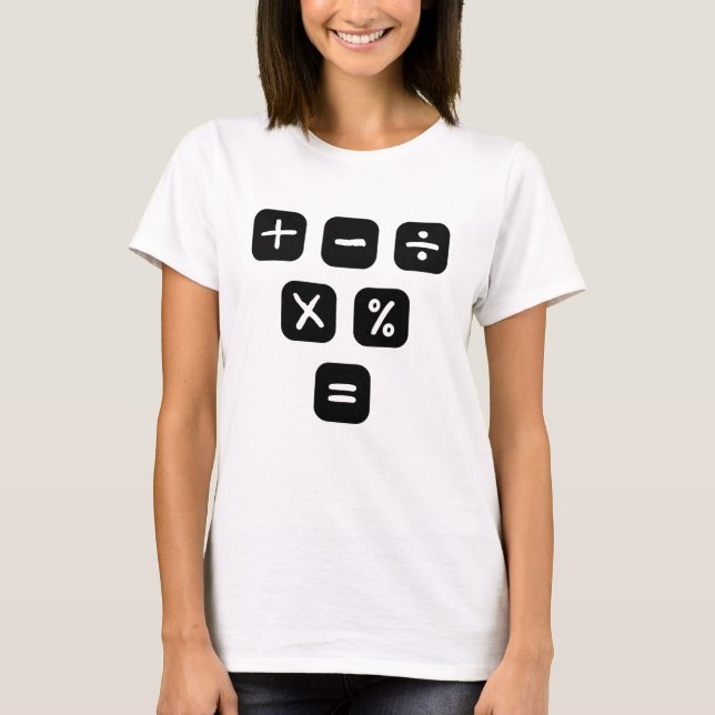 Math Symbols mathematical Signs T-Shirt (Front)
