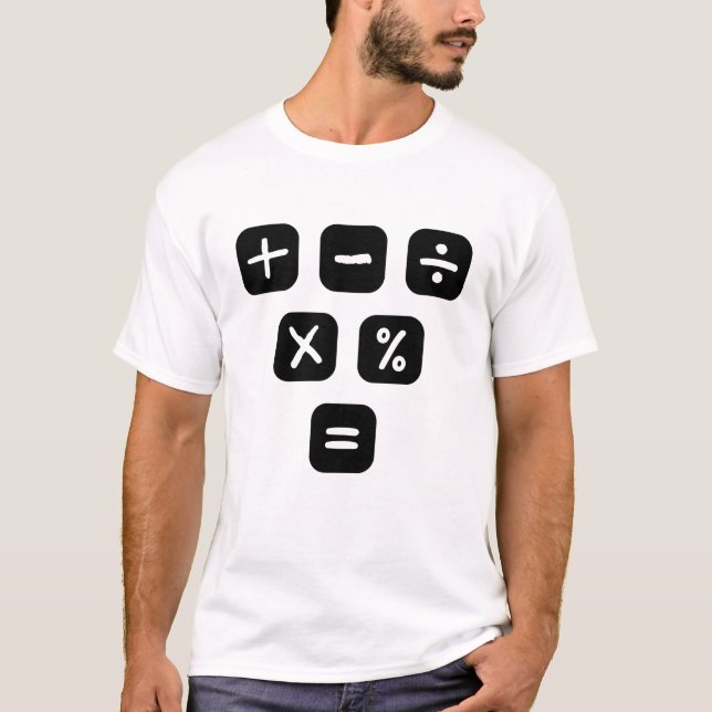 Math Symbols mathematical Signs T-Shirt (Front)
