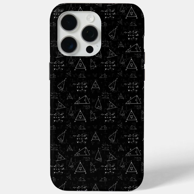 Math Symbols Pattern Student Teacher Science STEM Case-Mate iPhone Case (Back)