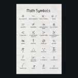 Math Symbols Poster<br><div class="desc">Math Symbols</div>