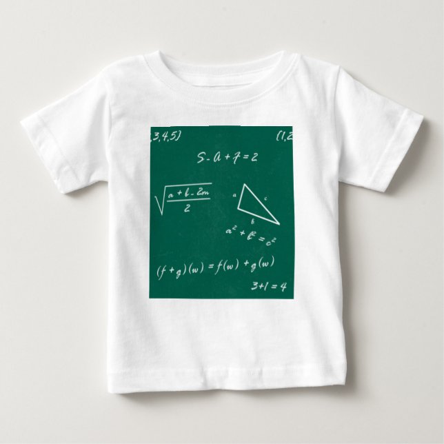 math teacher algebra geek baby T-Shirt (Front)