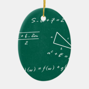 math teacher algebra geek ceramic ornament