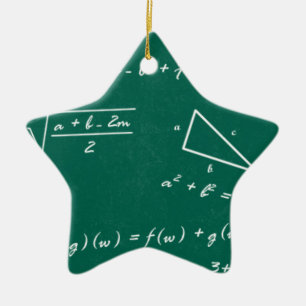 math teacher algebra geek ceramic tree decoration