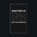 Math Teacher Algebra What part of don't understand Business Card<br><div class="desc">A funny math saying for any math or physics student. The perfect gift for math teachers or math nerds in math studies. Perfect if you love algebra equations and math.</div>