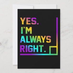 Math Teacher Always Right Mathematics Maths Thank You Card