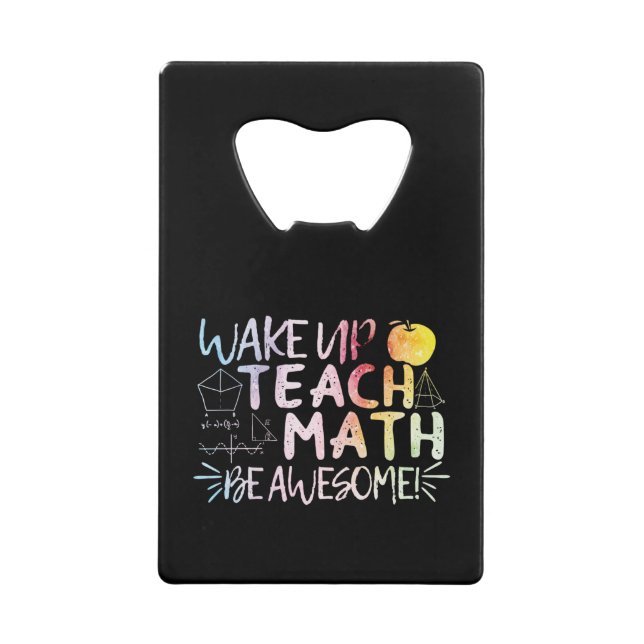 Math Teacher Appreciation - Be Awesome (Front)
