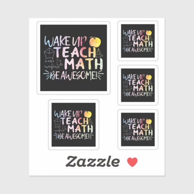 Math Teacher Appreciation - Be Awesome (Sheet)
