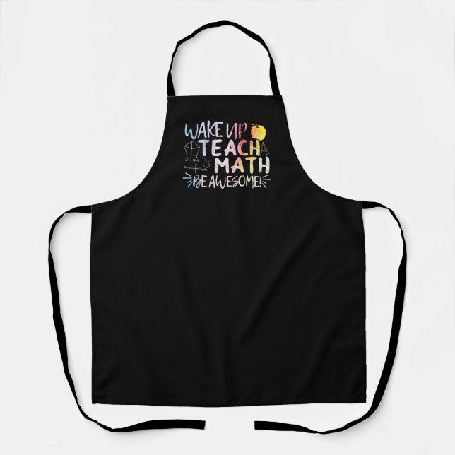 Math Teacher Appreciation - Be Awesome Apron (Front)
