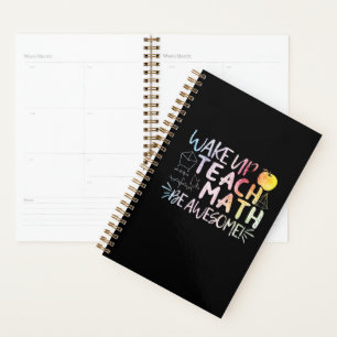 Math Teacher Appreciation - Be Awesome Quote Planner