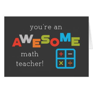 Math Teacher Appreciation Day Math Symbols Awesome