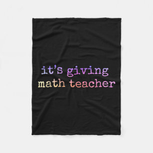 Math Teacher Appreciation Geometry Mathematician E Fleece Blanket