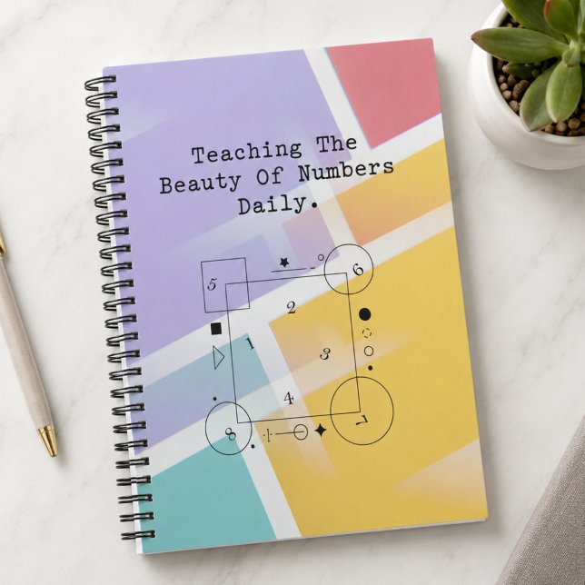 Math Teacher Appreciation | Numbers Beauty Notebook (Creator Uploaded)