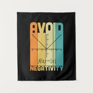 Math Teacher Avoid Negativity Tapestry