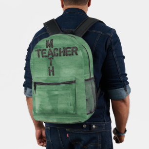 Math Teacher Back to School Chalkboard Backpack